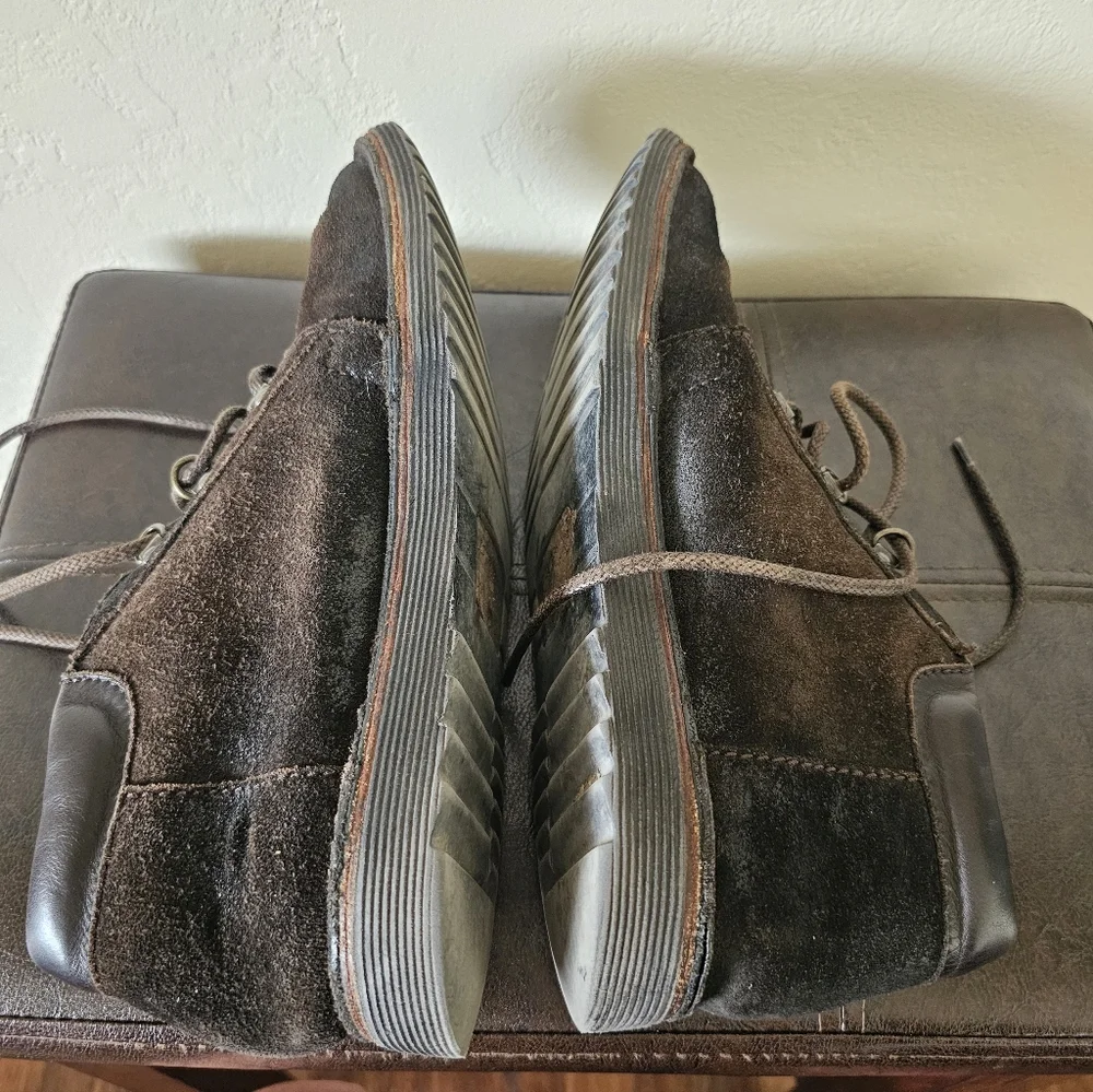 Dolce‎ & Gabbana Chocolate Brown Suede Old Money Luxury Preppy Chukka Boots Sz 8